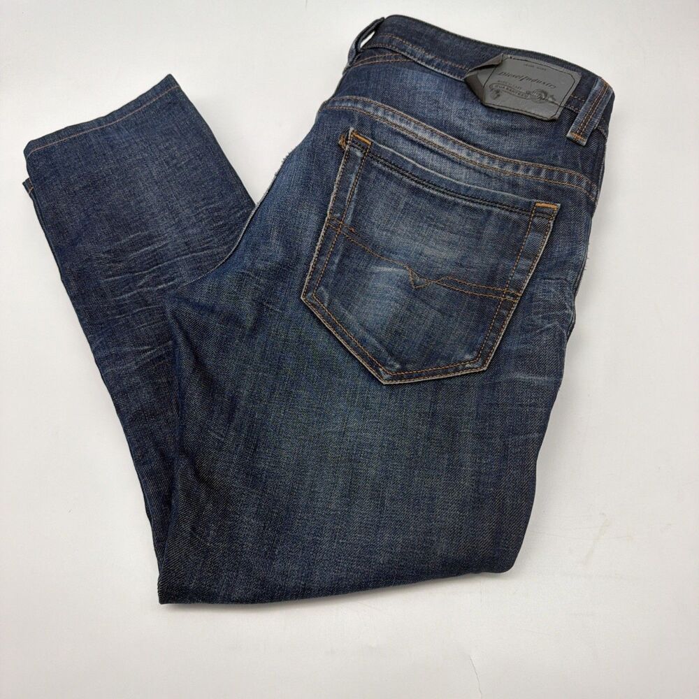 Diesel Thavar Slim Skinny Jeans Mens 30x32 Blue Crazy Wash 0806U